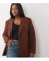 ASOS - Curve Tailored Relaxed Blazer - Lyst