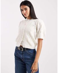 Levi's - Ajourgebreid Vest Met Korte Mouwen - Lyst