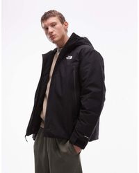 The North Face - Chaqueta Negra Acolchada Impermeable Y Aislante Con Capucha Mtn Range De -Negro - Lyst