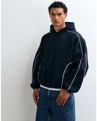 ASOS - Co-ord Extreme Oversized Boxy Hoodie With Piping - Lyst