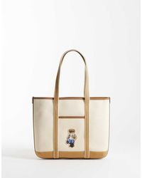 Polo Ralph Lauren - Bear Print Small Tote Bag - Lyst