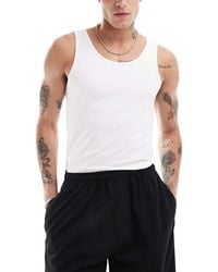 ASOS - Basic Muscle Fit Hemdje - Lyst