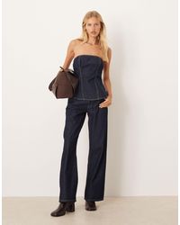 Mango - – gerade geschnittene jeans aus 100% baumwolle - Lyst