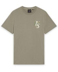 Lyle & Scott - Ss T-Shirts Dandelion Script Graphic T-Shirt - Lyst