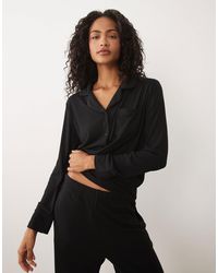 Brave Soul - Button Down Shirt And Trouser Pyjamas - Lyst