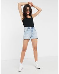 Stradivarius Jean and denim shorts for Women - Up to 40% off | Lyst