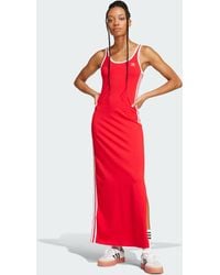 adidas - ADICOLOR 3-STREIFEN TANK MAXIKLEID - Lyst