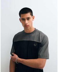 Fred Perry - Colour Block T-Shirt - Lyst