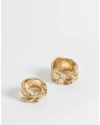 Weekday - 2er-pack ringe mit twist-detail - Lyst