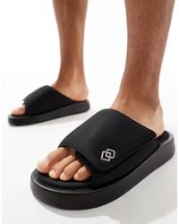 ASOS - – e slider-sandalen mit dicker sohle - Lyst