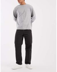 Levi's - Vaqueros Negros De De Corte Suelto Recto Y Estilo Carpintero 568 - Lyst