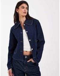 ONLY - Boxy Denim Jacket - Lyst