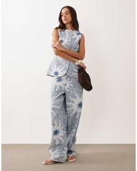 Never Fully Dressed - Ellie Denim Twill Pants - Lyst