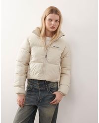 Columbia - Puffect ii - doudoune courte - taupe foncé - Lyst