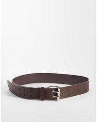 Gina Tricot - Faux Leather Double Buckle Belt - Lyst