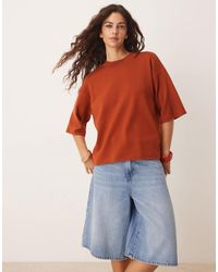 ASOS - Knitted Structured T Shirt - Lyst