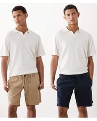 Jack & Jones - 2 Pack Linen Mix Shorts - Lyst