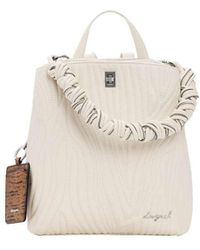 Desigual - Small Backpack With Engravings - Lyst
