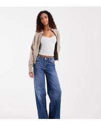 Vero Moda - Sandie Mid Rise Wide Leg Stretch Jeans - Lyst