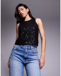 ASOS - – wiggle – tanktop aus transparentem netzstoff - Lyst