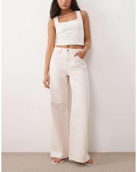 Abercrombie & Fitch - High Rise Wide Leg Jeans - Lyst