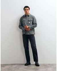ASOS - Cord Overshirt With Badge - Lyst