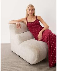 Miss Selfridge - Printed Cami Rib Maxi Dress - Lyst
