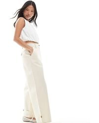 ASOS - Pantalones Lavado De Corte Barrel Con Detalle De Trabillas De Petite - Lyst