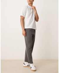 ASOS - Smart Relaxed Tapered Trousers With Front Pleat - Lyst