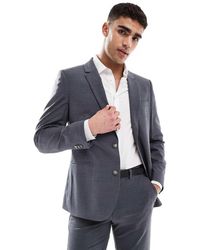 ASOS - Chaqueta De Traje De Corte Slim De Tejido Ligero De Lana Peinada Lavable De - Lyst