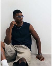 Jack & Jones - Textured Ribbed Vest Top - Lyst