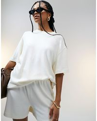 ASOS - Textured Knit Oversized T-shirt - Lyst