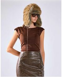 Glamorous - Cap Sleeve Open Back Top - Lyst