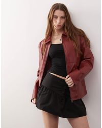 Noisy May - – racer-jacke aus kunstleder - Lyst