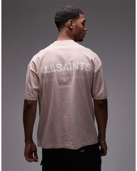 AllSaints - Underground Logo T-shirt With Back Print - Lyst