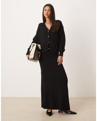 Vila - Knitted Midi Skirt Co-ord - Lyst