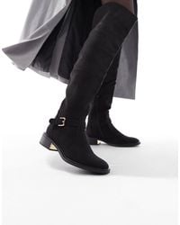 SEQWL - Latte Buckle Detail Over The Knee Boots - Lyst