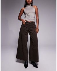 River Island - baggy Wide Leg Jeans - Lyst