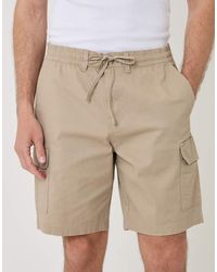 Threadbare - Regular Fit Textured Cargo Shorts - Lyst