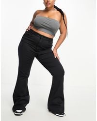 ASOS - Asos design curve – figurformende jeans mit ausgestelltem bein und superstretch - Lyst