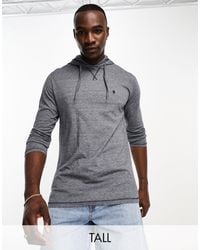 French Connection - Tall Hooded Long Sleeve Micro Feeder Top - Lyst