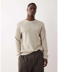 Calvin Klein - Long Sleeve Waffle Badge T-shirt - Lyst