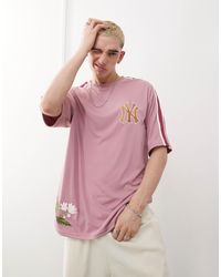 KTZ - Ny Yankees Floral Embroidered T-shirt - Lyst