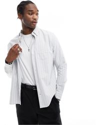 AllSaints - Hitcher - camicia a maniche lunghe chiaro - Lyst