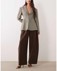 ASOS - Clean Waistband Oversized Tailored Barrel Trouser In - Lyst