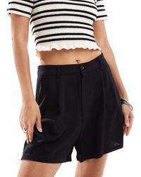 Pull&Bear - Linen Look Short - Lyst