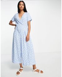 Vero Moda - Wrap Front Jumpsuit - Lyst
