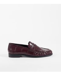 ASOS - Wide Fit Minnie Ruched Detail Loafer - Lyst
