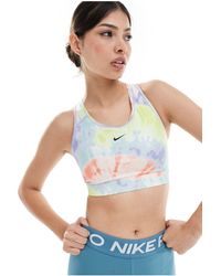 Nike - Dri-fit Swoosh Medium Support Tie-dye Bra - Lyst