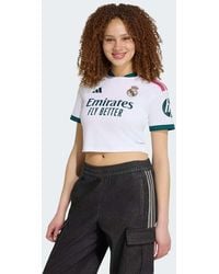 adidas Originals - Real Madrid 26/27 Home Cropped Jersey - Lyst
